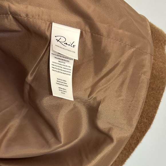 RAILS NADINE NWTWOOL-BLEND COAT IN CAMEL XS-S - Picture 10 of 16